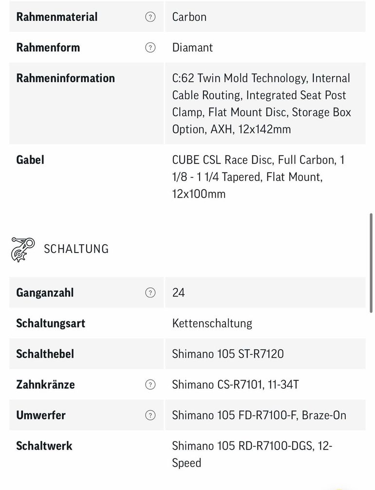 Brugt Cube Attain C:62 Race 2026 Road & Gravel — billede 6 af 8
