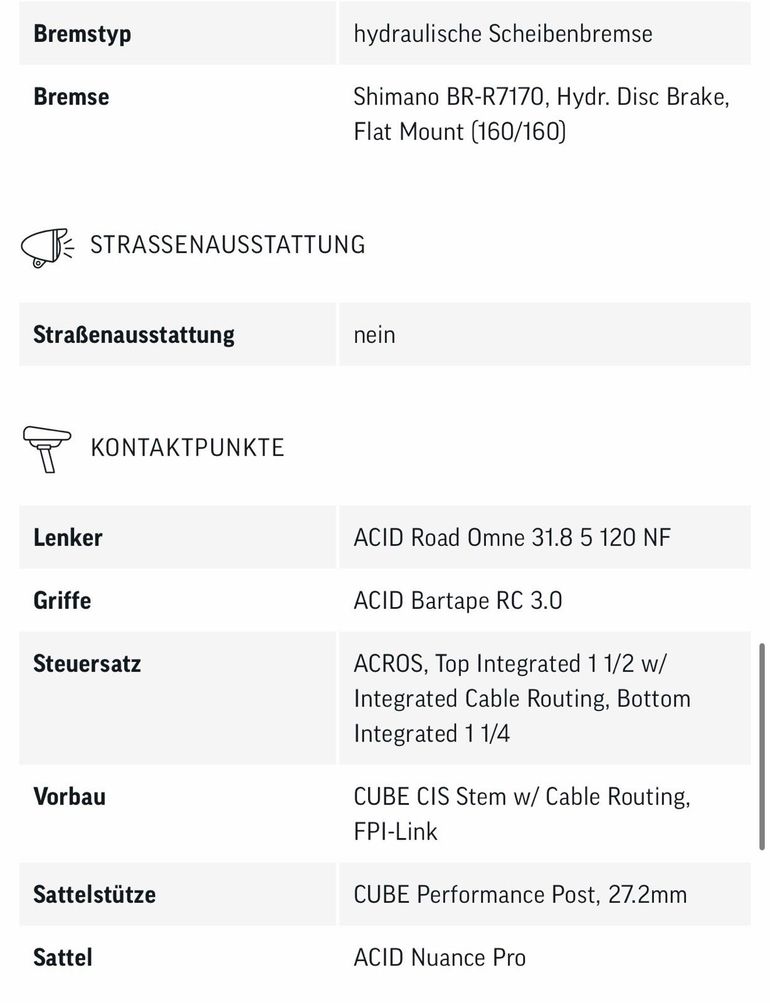 Brugt Cube Attain C:62 Race 2026 Road & Gravel — billede 5 af 8