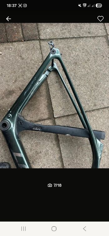 Used Lapierre Aircode DRS 5.0 Di2 2024 Frameset 2024 Road & Gravel, Green — image 2 of 12