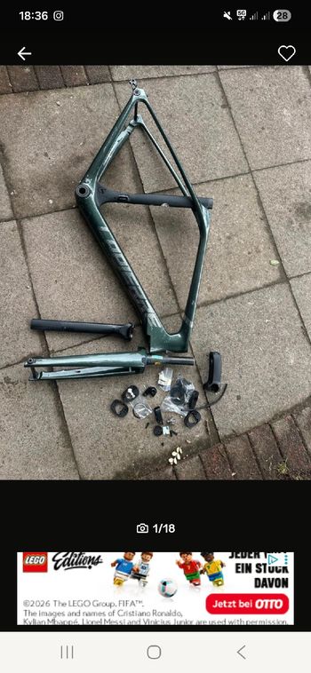 Used Lapierre Aircode DRS 5.0 Di2 2024 Frameset 2024 Road & Gravel