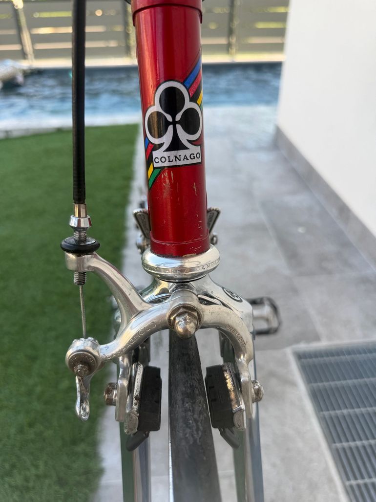 Used Colnago Mexico Campagnolo Super Record 1982 Road & Gravel, Red — image 12 of 14