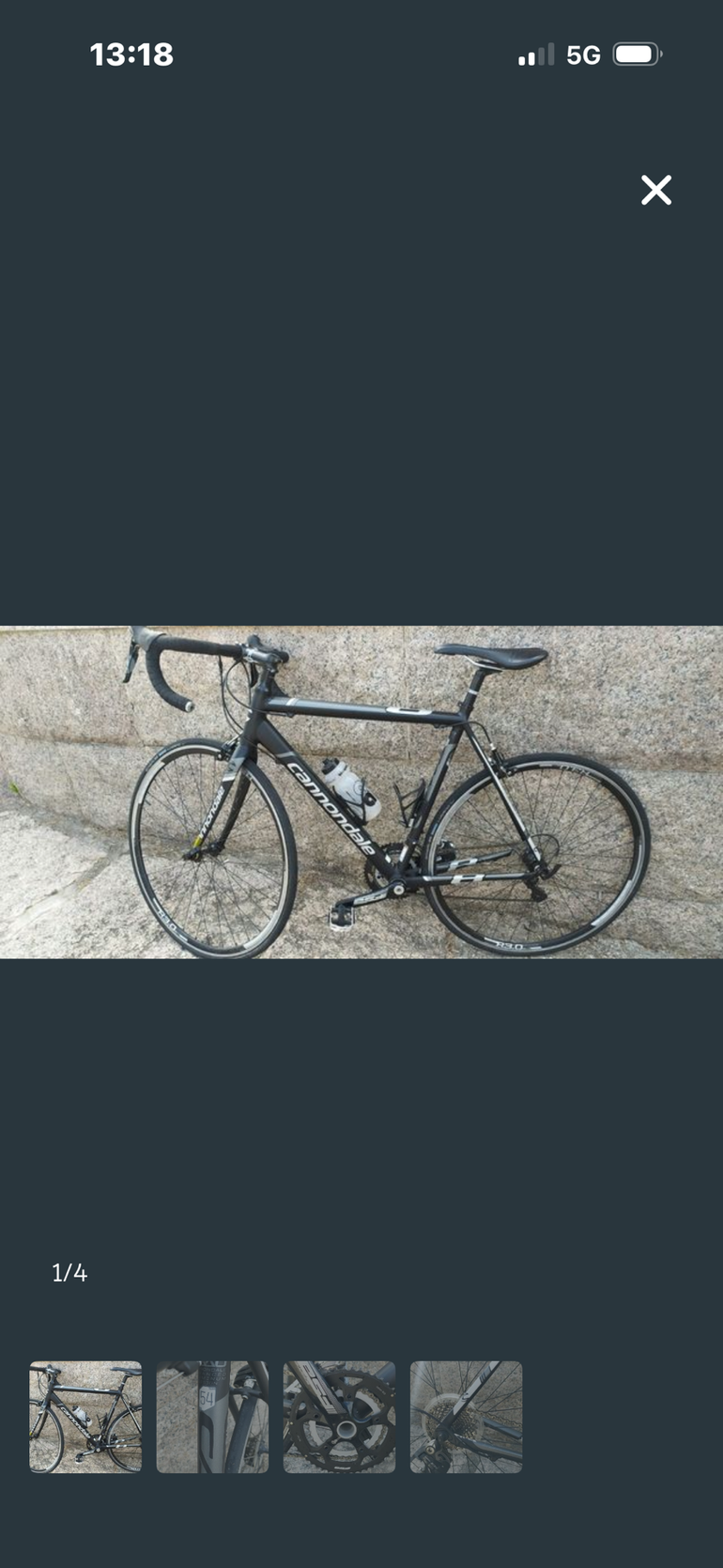 Used Canondale Custom Shimano 105 2018 Road & Gravel, Black — image 3 of 6