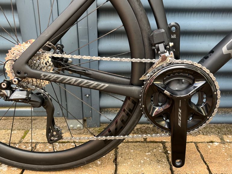 Used Specialized Tarmac SL7 Comp - Shimano 105 Di2 2025 2025 Road & Gravel, Light Gray — image 6 of 8