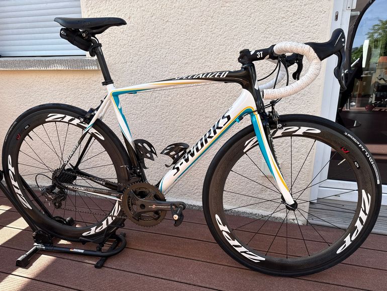 Gebrauchtes Specialized Tarmac Campagnolo Record 2011 Road & Gravel, Weiß — Bild 9 von 9
