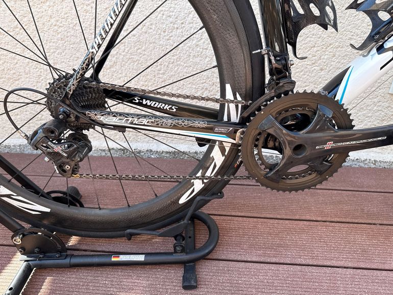 Gebrauchtes Specialized Tarmac Campagnolo Record 2011 Road & Gravel, Weiß — Bild 3 von 9