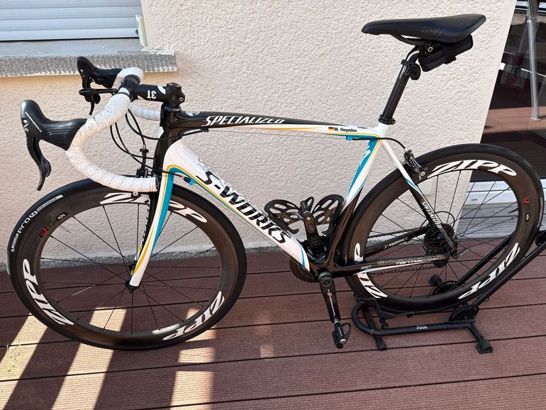Gebrauchtes Specialized Tarmac Campagnolo Record 2011 Road & Gravel, Weiß — Bild 2 von 9