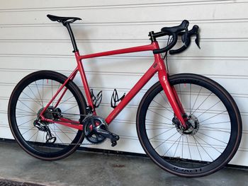 Used Santa Cruz Stigmata CC I Custom I Ultegra DI2 2x11 I CeramicSpeed I Roval C38 I Size 60 2019 Road & Gravel, Red — image 2 of 24