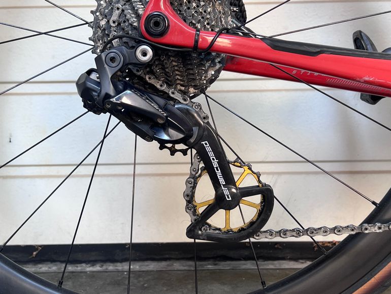 Used Santa Cruz Stigmata CC I Custom I Ultegra DI2 2x11 I CeramicSpeed I Roval C38 I Size 60 2019 Road & Gravel, Red — image 5 of 24
