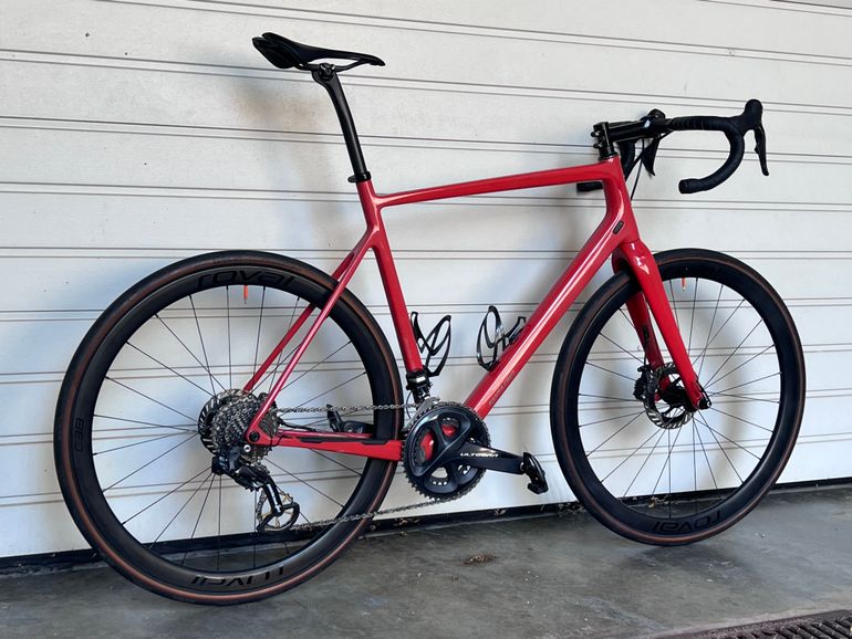 Used Santa Cruz Stigmata CC I Custom I Ultegra DI2 2x11 I CeramicSpeed I Roval C38 I Size 60 2019 Road & Gravel, Red — image 3 of 24