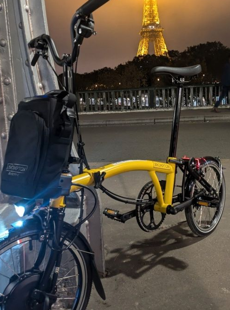 Used Brompton Electric C Line Urban - 4 Speed 2024 2024 Urban, Orange — image 2 of 4