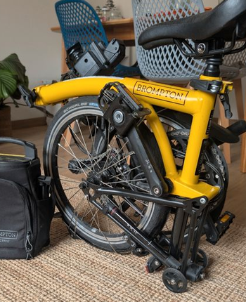 Used Brompton Electric C Line Urban - 4 Speed 2024 2024 Urban, Orange — image 4 of 4