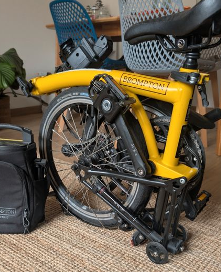 Used Brompton Electric C Line Urban - 4 Speed 2024 2024 Urban, Orange — image 4 of 4