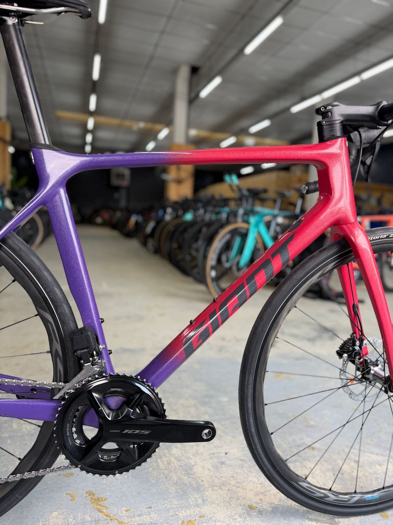 Used Giant TCR Di2 Carbon 2022 Road & Gravel, Purple — image 12 of 24