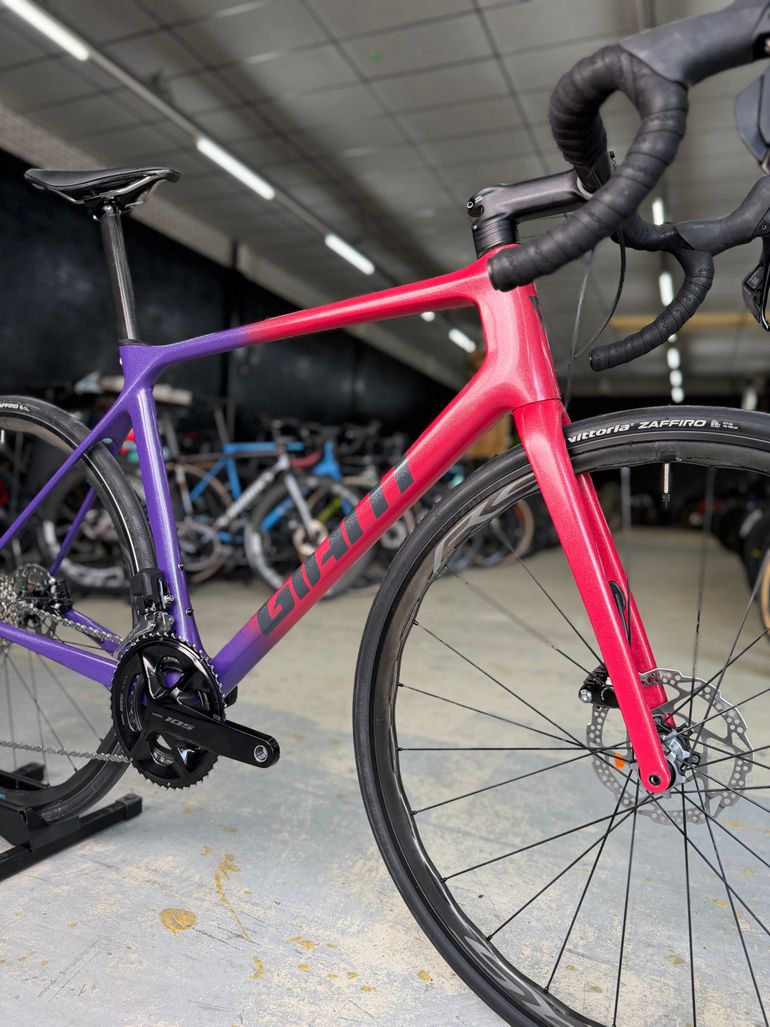 Used Giant TCR Di2 Carbon 2022 Road & Gravel, Purple — image 3 of 24