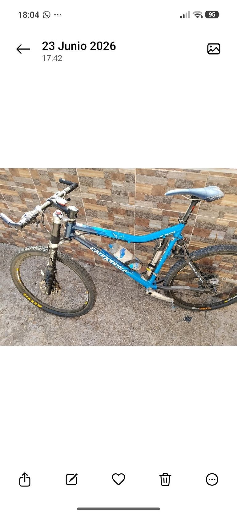 Used Cannondale Scalpel-Si Carbon 2 Eagle 2017 2017 Mountainbike, Blue, 29 — image 2 of 3
