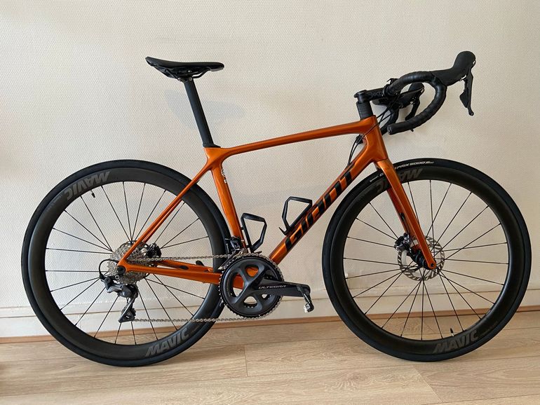 Used Giant TCR Advanced Disc 1 Pro Compact 2022 2022 Road & Gravel, Orange — image 15 of 17