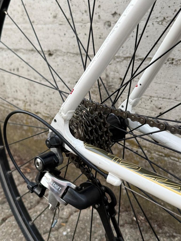 Used B’TWIN Bici Da Corda Triban 3 Alluminio 2014 Road & Gravel, White — image 9 of 10