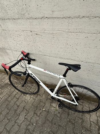 Used B’TWIN Bici Da Corda Triban 3 Alluminio 2014 Road & Gravel, White — image 3 of 10