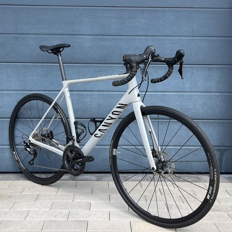 Used Canyon Endurace CF SL 7 Disc 2022 2022 Road & Gravel, Light Gray — image 6 of 6