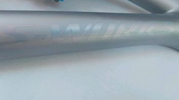 Used Specialized S-Works Stumpjumper EVO Frameset 2023 2023 Mountainbike, Light Gray, 29 — image 5 of 6