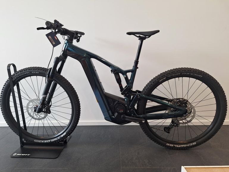 Used Bergamont E-Trailster 130 Tour 2023 2023 Mountainbike, Blue, 29 — image 12 of 15