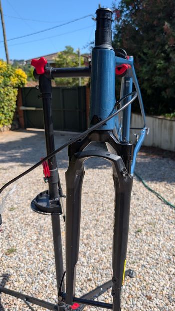 Used Canyon Grizl CF SLX 8 Force AXS Trail 2023 Frameset 2023 Road & Gravel, Blue — image 8 of 10