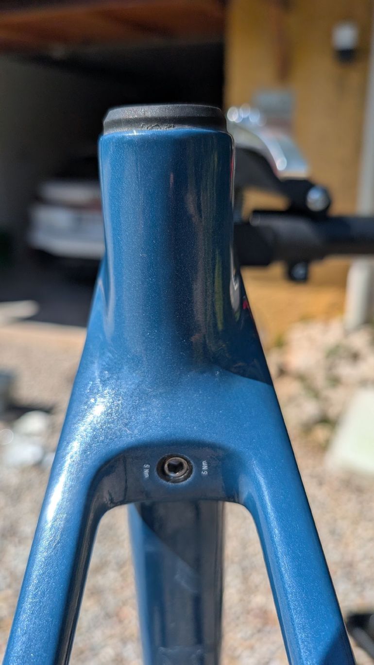Used Canyon Grizl CF SLX 8 Force AXS Trail 2023 Frameset 2023 Road & Gravel, Blue — image 6 of 10