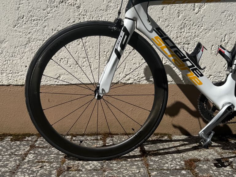Gebrauchtes SCRANE Triathlonrad, Zeitfahrrad 2011 Road & Gravel, Weiß — Bild 3 von 5