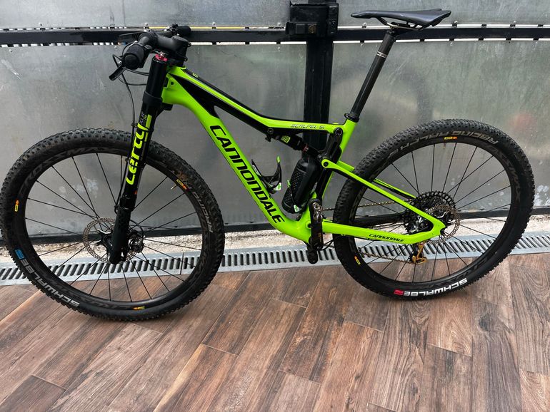 Used Cannondale Scalpel-Si Carbon 3 2017 2017 Mountainbike, Green — image 2 of 8