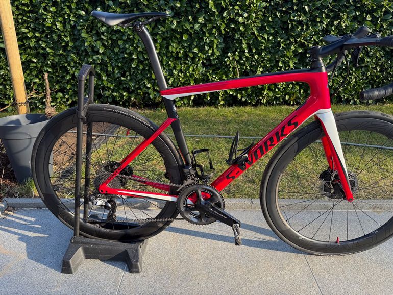 Used Specialized Men's S-Works Tarmac Disc 2019 2019 Road & Gravel, Red — image 2 of 7