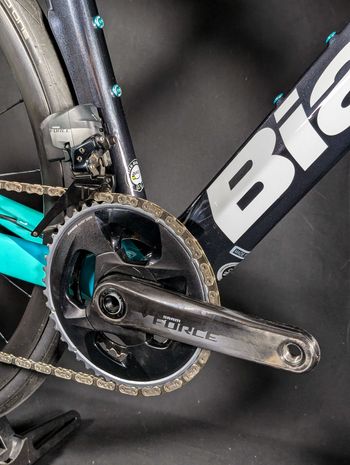 Used Bianchi Oltre XR4 Force ETap AXS 2024 2024 Road & Gravel, Blue — image 12 of 19