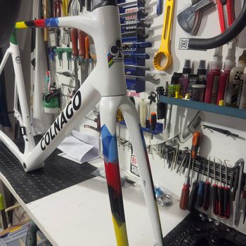 Used Colnago V5Rs Shimano Ultegra Di2 2025 Frameset 2025 Road & Gravel, White — image 4 of 7