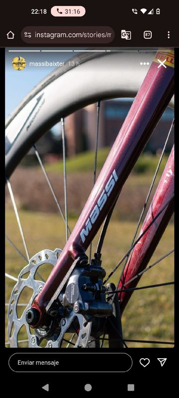 Used Massi Custom Shimano Ultegra Di2 2023 Road & Gravel, Red — image 4 of 14