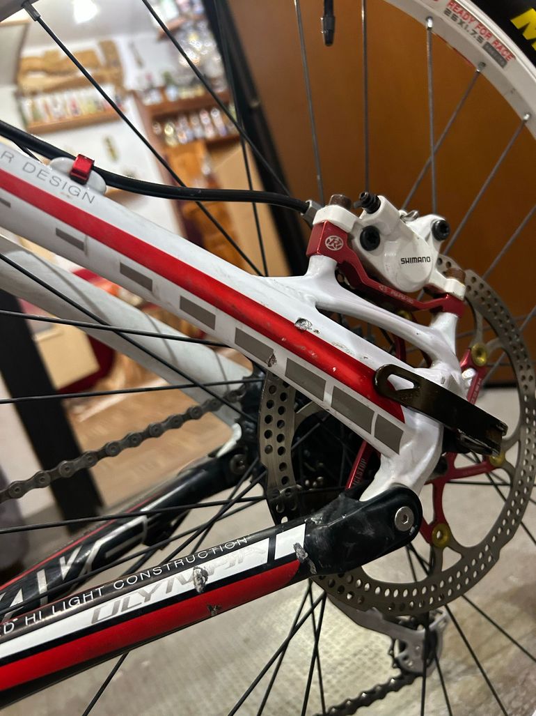 Gebrauchtes Olympia Custom Shimano Deore XT 2014 Mountainbike, Rot — Bild 4 von 10