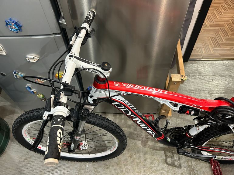 Gebrauchtes Olympia Custom Shimano Deore XT 2014 Mountainbike, Rot — Bild 8 von 10