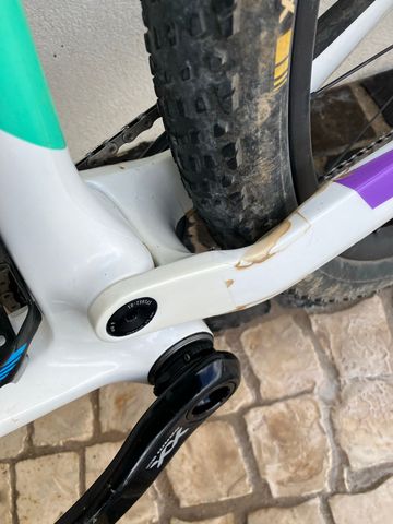 Canyon Lux World Cup Frameset 2023 Mountainbike de segunda mano, Blanco — imagen 6 de 9