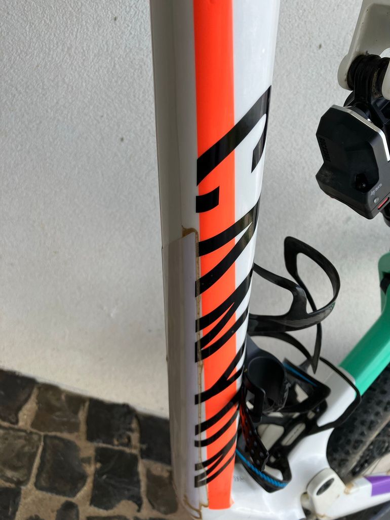 Used Canyon Lux World Cup Frameset 2023 Mountainbike, White — image 8 of 9