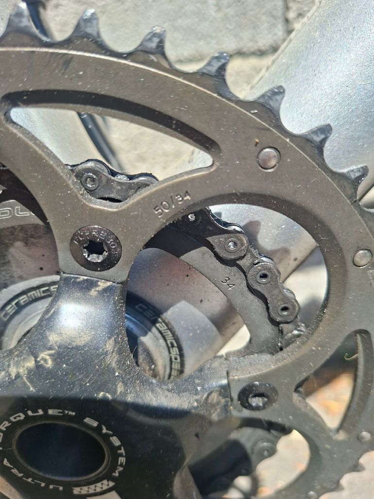 Gebrauchtes Specialized Tarmac Campagnolo Super Record 2014 Road & Gravel, Hellgrau — Bild 5 von 7