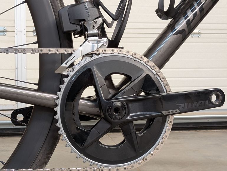 Specialized Tarmac SL8 Expert - SRAM Rival AXS 2024 2024 Road & Gravel de segunda mano, Gris claro — imagen 7 de 10