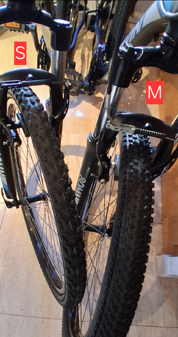 Gebrauchtes B Twin Rockrider Shimano Tourney 2020 Mountainbike, Hellgrau — Bild 9 von 10