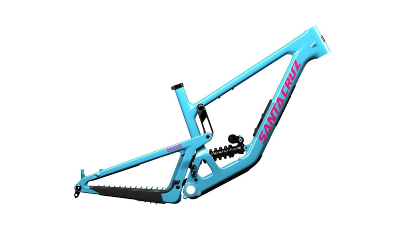 Santa Cruz Nomad V7 CC Rahmen Fox DHX2 Factory Gloss Aqua Magenta Größe XL Frameset 2027 MTB d'occasion
