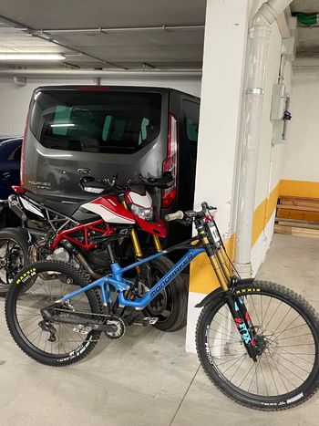 Gebrauchtes Mondraker SUMMUM CARBON R Mullet 2023 2023 Mountainbike, Blau, 29, 27.5 — Bild 4 von 4