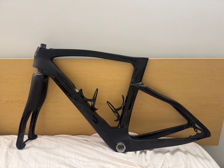 Used Pinarello Dogma F Frameset + Most Talon Ultra Handlebar Frameset 2022 Road & Gravel, Black — image 3 of 6