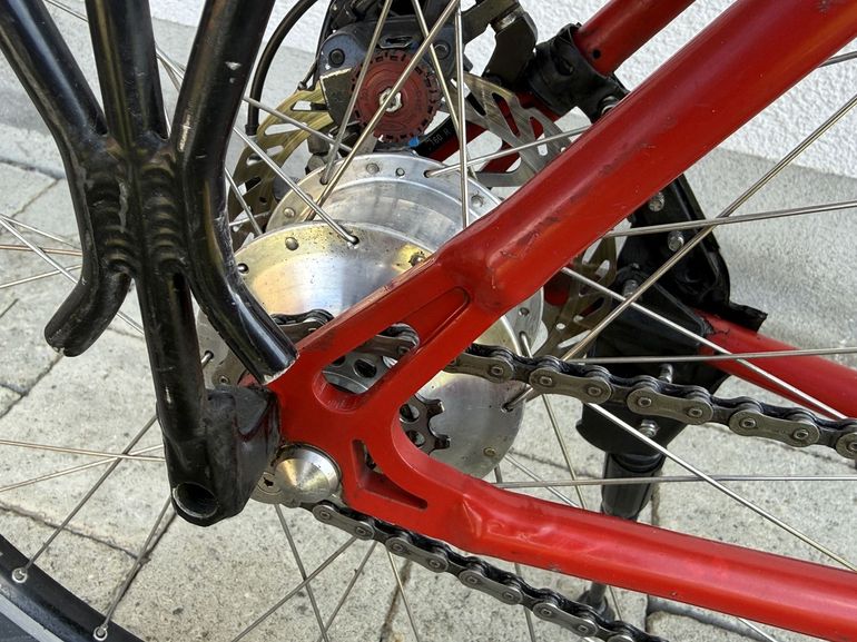 Gebrauchtes Velotraum Custom Rohloff Speedhub 2009 Urban, Rot — Bild 5 von 20