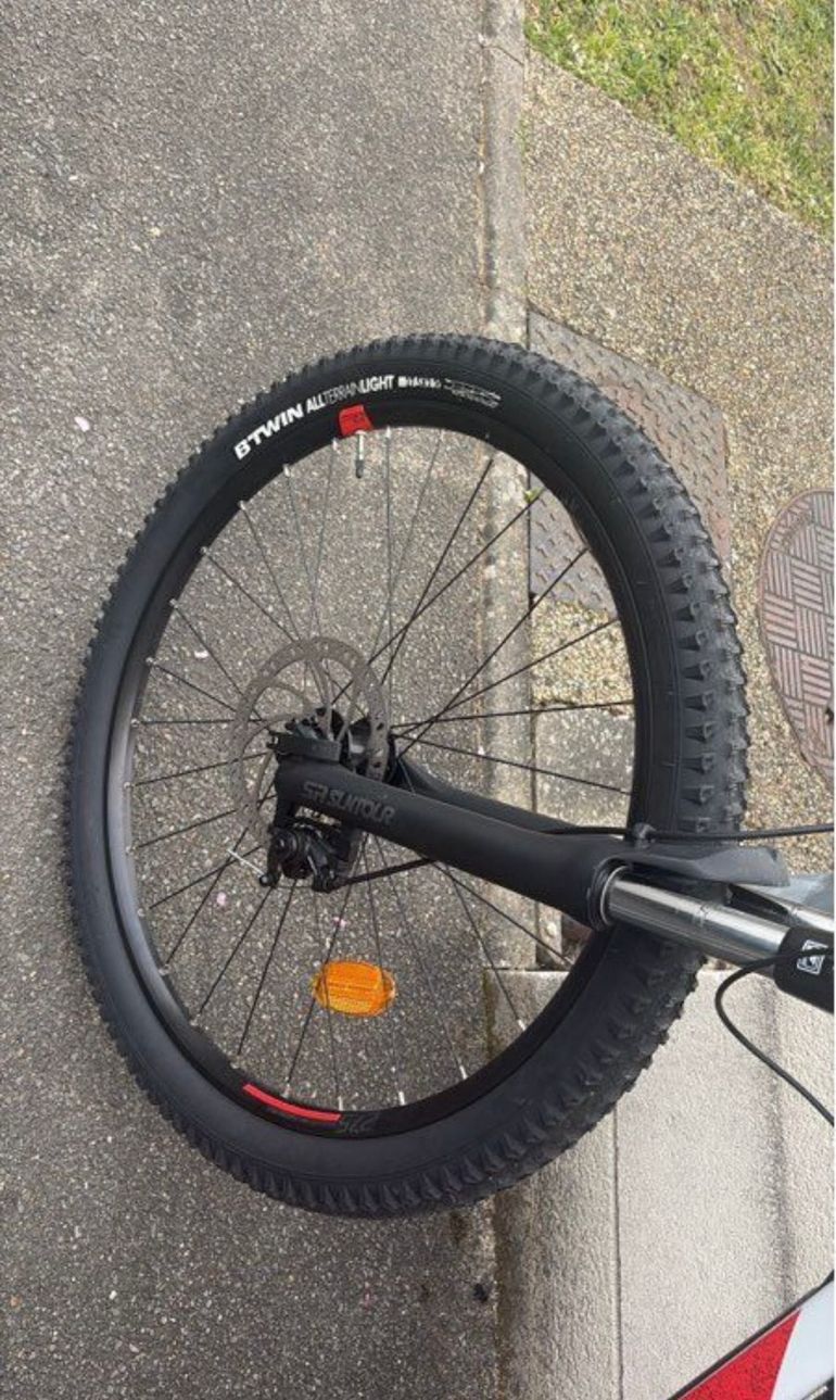 Gebrauchtes ROCKRIDER 27.5" Semi-Rigid Electric Mountain Bike E-ST 100 2024 2024 Mountainbike, Weiß, 27.5 — Bild 4 von 4