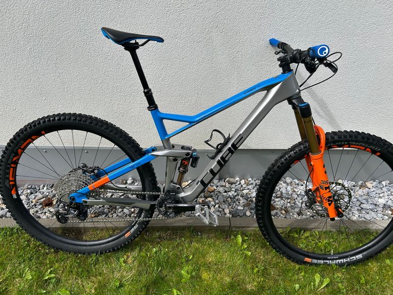 Used CUBE STEREO 150 C:62 SL 29 2021 2021 Mountainbike, Light Gray, 29 — image 1 of 10