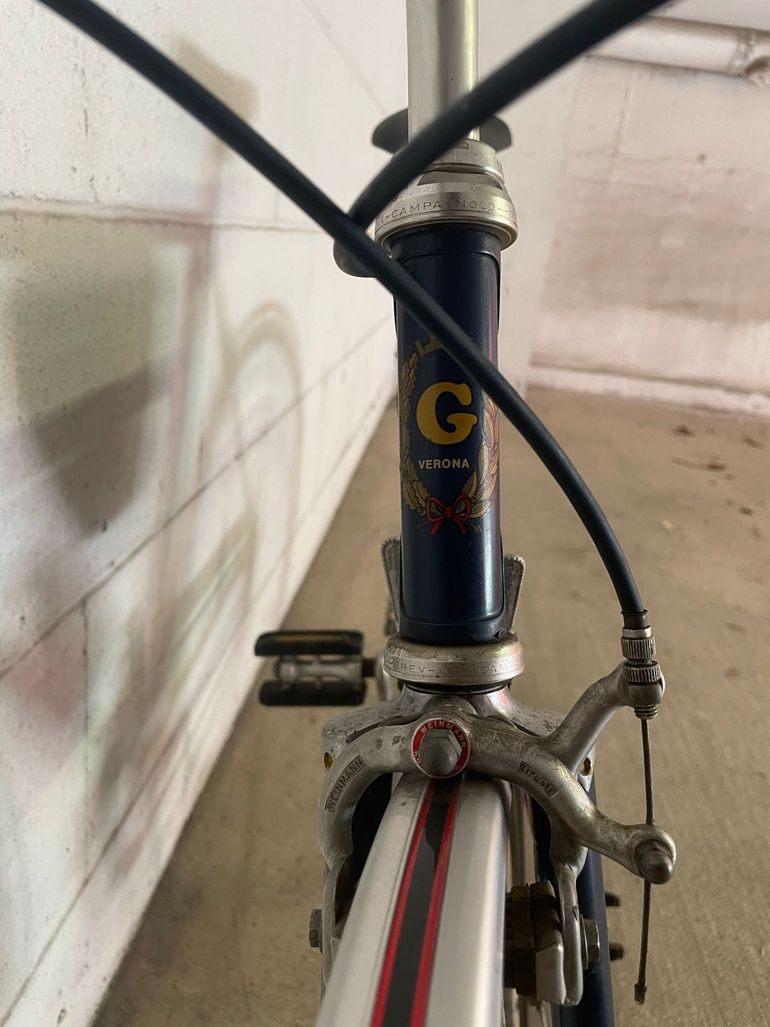 Used Columbia Grandis Vintage Columbus Cromo Campagnolo Nuovo Record 1978 Road & Gravel, Blue — image 8 of 9
