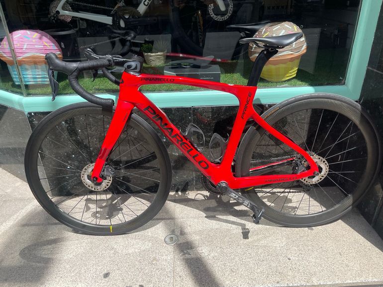Used Pinarello Prince Disk Ultegra Bike 2021 2021 Road & Gravel, Red — image 6 of 7