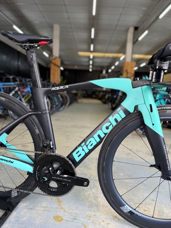 Used Bianchi Aquila CV Dura Ace Di2 Carbon 2024 Road & Gravel, Blue — image 7 of 16