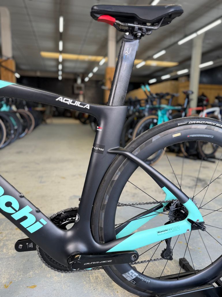 Used Bianchi Aquila CV Dura Ace Di2 Carbon 2024 Road & Gravel, Blue — image 13 of 16